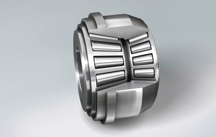 Tapered Roller Bearing, double-row, pressed steel cage, customised, open Specjalne łożyska stożkowe dwurzędowe do przekładni ciągnikowych