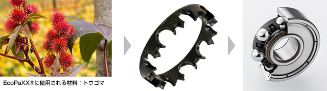 エアコンファンモータ用に適用されるバイオマスプラスチック保持器