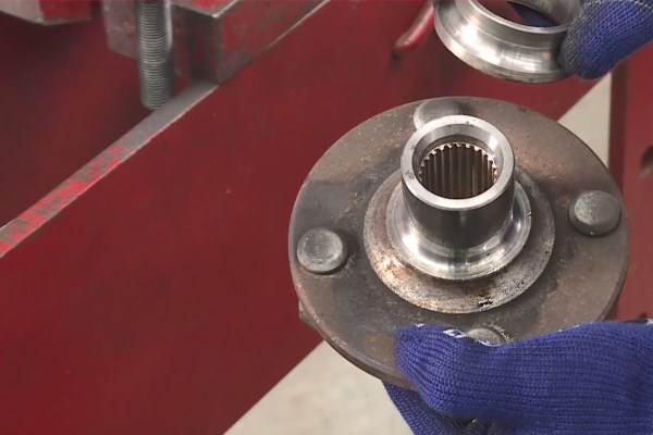 Wheel Bearing Replacement - Keep the inner ring to press out the wheel bearing in the next step